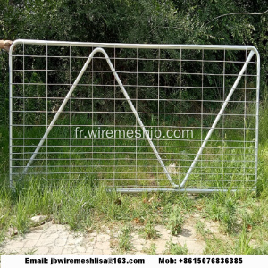 Porte de ferme galvanisée de style de N / barrière de bétail